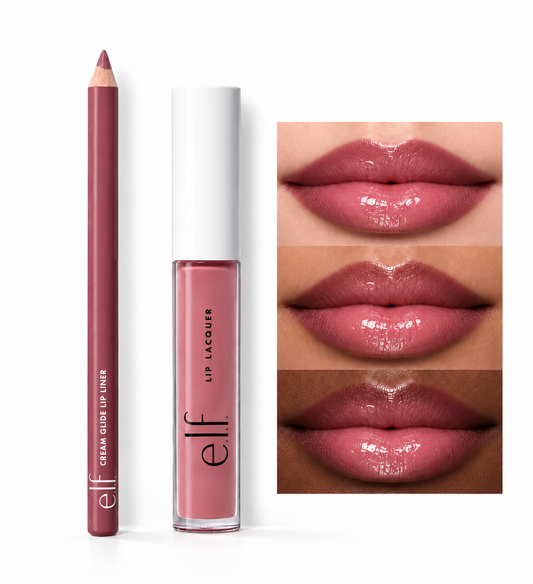 Combo de Labios elf - Lip lacquer + Lápiz Labial